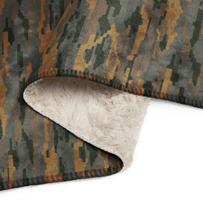 Modern Warfare Urban Vertical Rusty Bark CAMO Sherpa Blanket