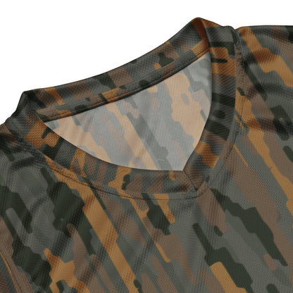 Modern Warfare Urban Vertical Rusty Bark CAMO Unisex Basketball Jersey