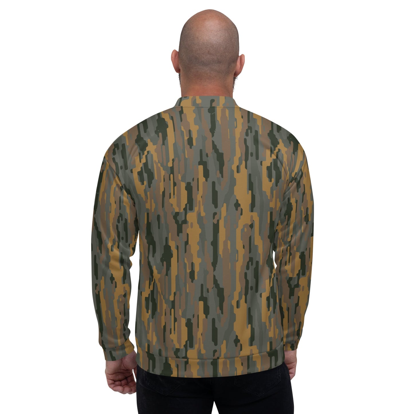 Modern Warfare Urban Vertical Rusty Bark CAMO Unisex Bomber Jacket