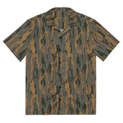 Vertical Timber CAMO Unisex Short-Sleeve Button Shirt - 2XS - Button-Up