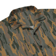 Vertical Timber CAMO Unisex Short-Sleeve Button Shirt - Button-Up