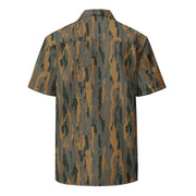 Vertical Timber CAMO Unisex Short-Sleeve Button Shirt - Button-Up