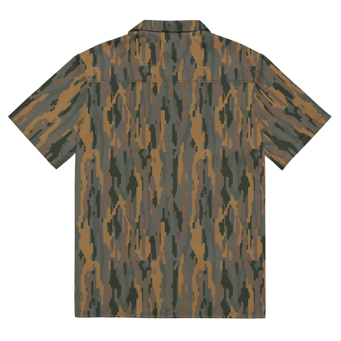 Modern Warfare Urban Vertical Rusty Bark CAMO Unisex Short-Sleeve Button Shirt