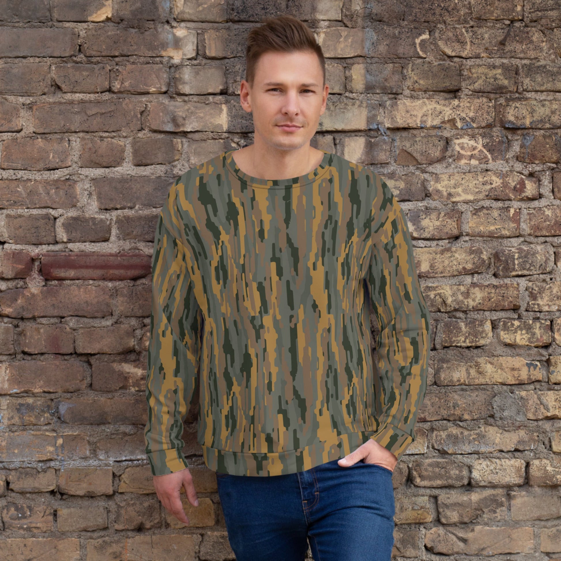 Modern Warfare Urban Vertical Rusty Bark CAMO Unisex Sweatshirt - XS
