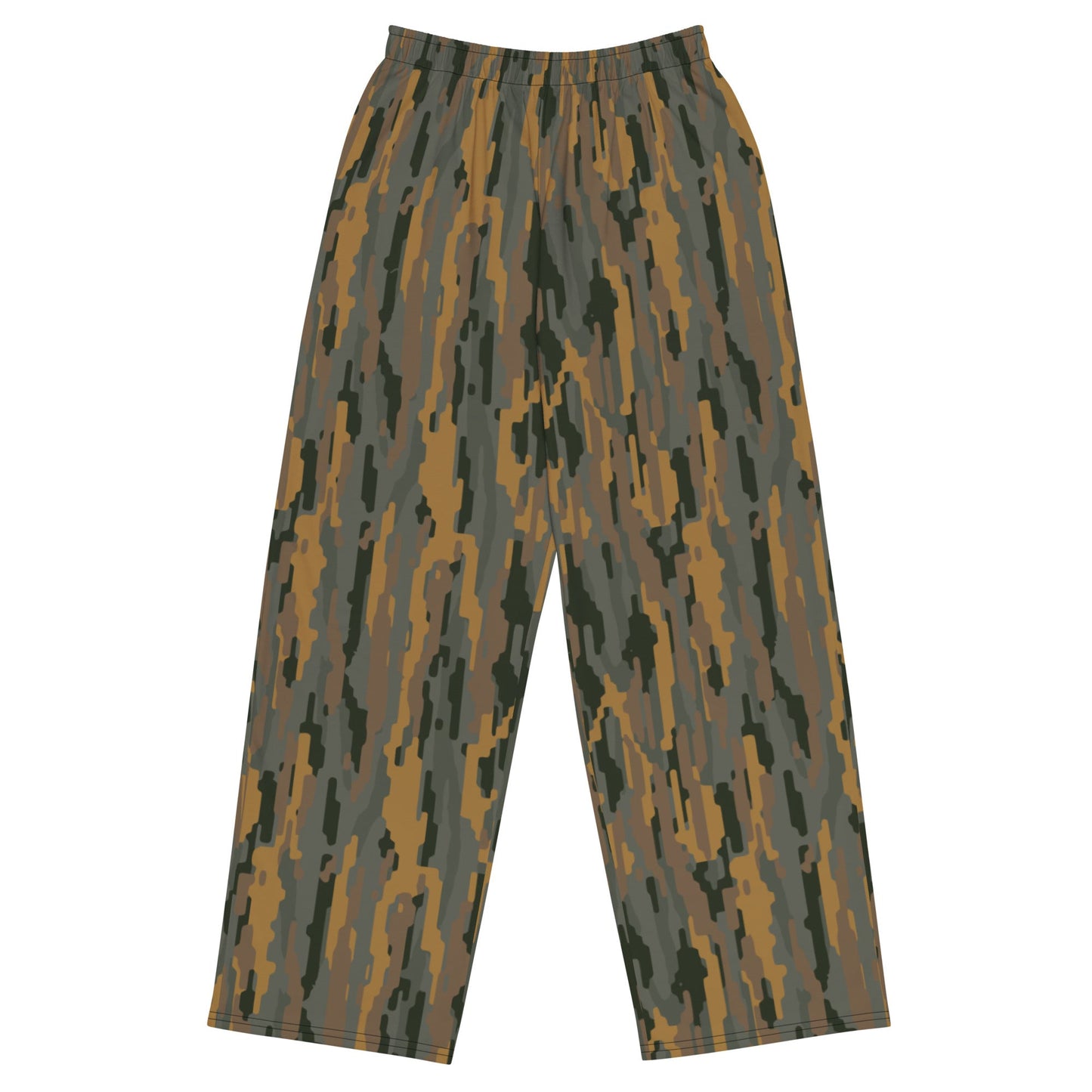 Modern Warfare Urban Vertical Rusty Bark CAMO Unisex Wide-leg Pants - 2XS - Wide-Leg Leisure