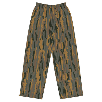 Modern Warfare Urban Vertical Rusty Bark CAMO Unisex Wide-leg Pants - 2XS - Wide-Leg Leisure