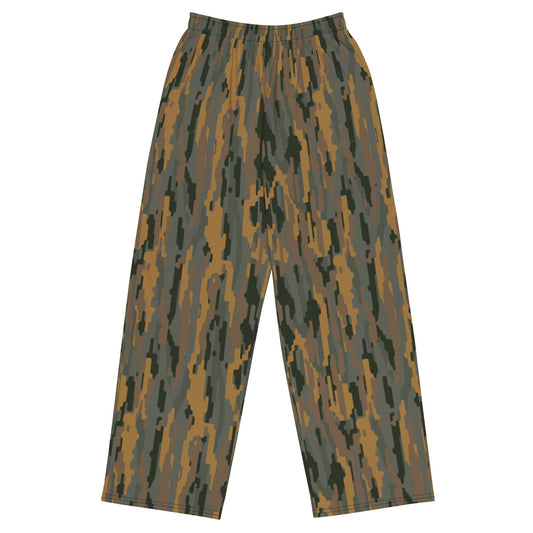 Modern Warfare Urban Vertical Rusty Bark CAMO Unisex Wide-leg Pants - 2XS - Wide-Leg Leisure