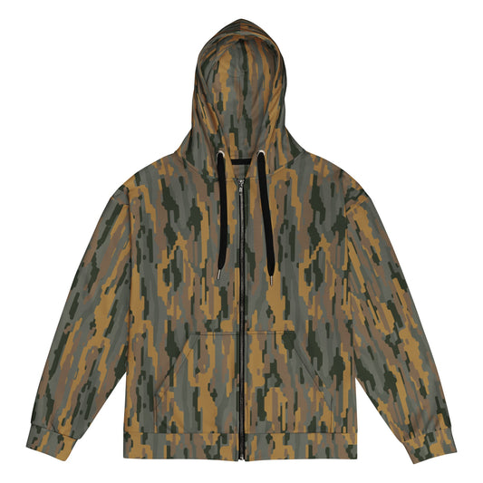 Modern Warfare Urban Vertical Rusty Bark CAMO Unisex Zip Hoodie - 2XS