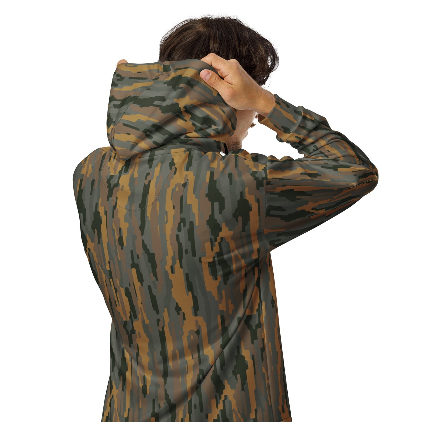 Modern Warfare Urban Vertical Rusty Bark CAMO Unisex Zip Hoodie