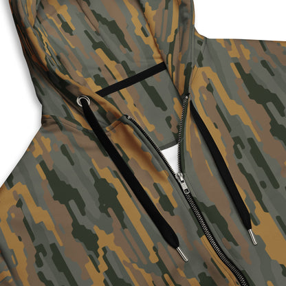 Modern Warfare Urban Vertical Rusty Bark CAMO Unisex Zip Hoodie