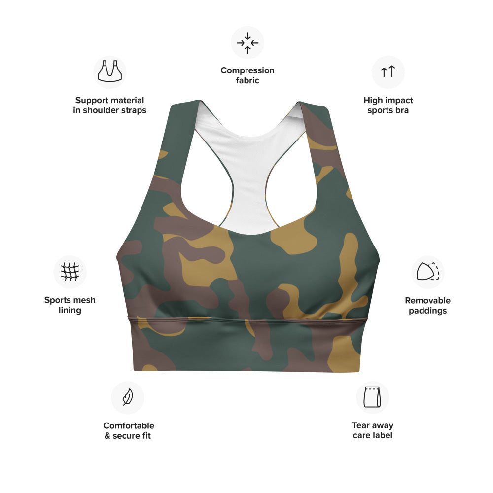 Moldovan TTsKO CAMO Longline sports bra - Womens Sports Bra