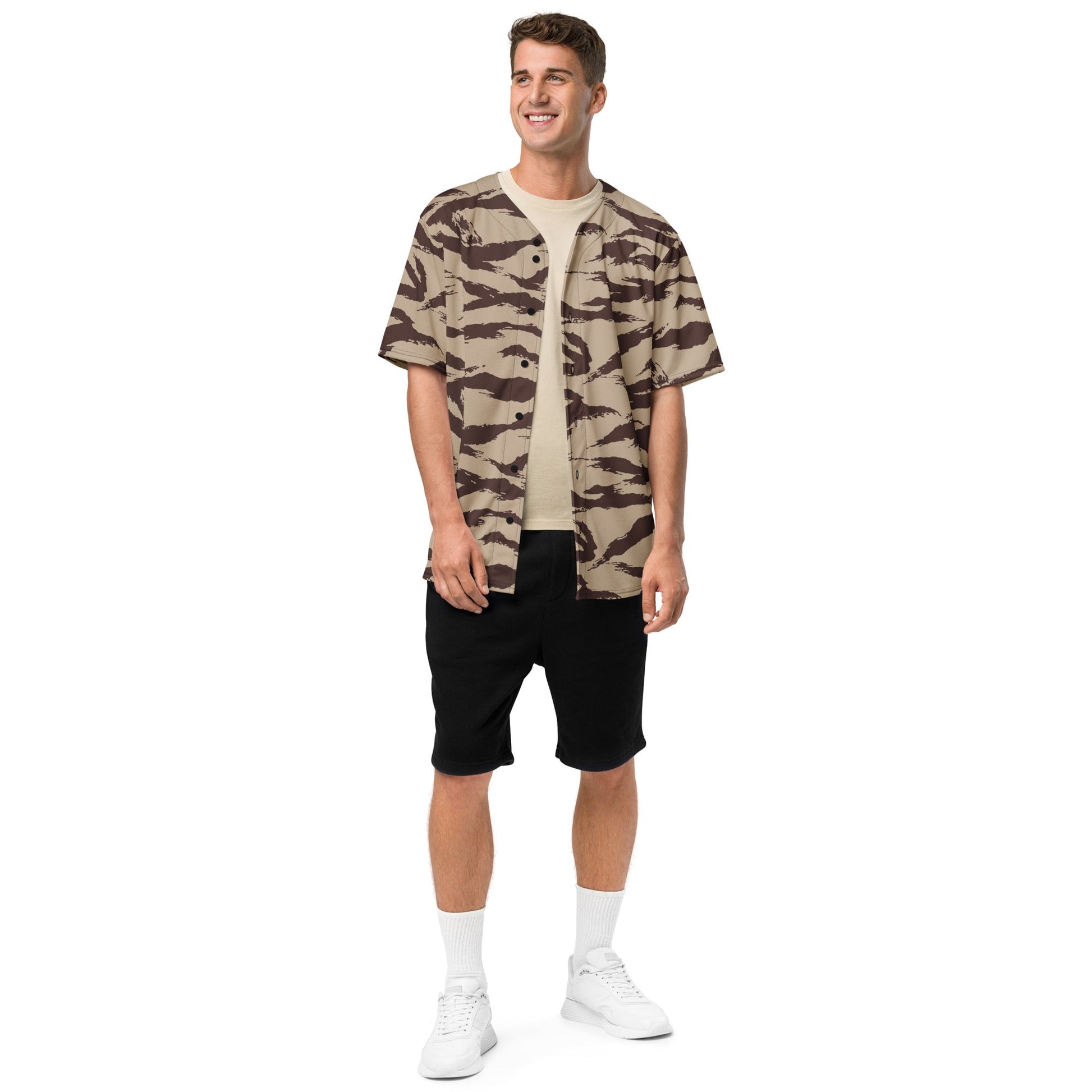 Moroccan Lizard Desert CAMO baseball jersey - Baseball Jerseys
