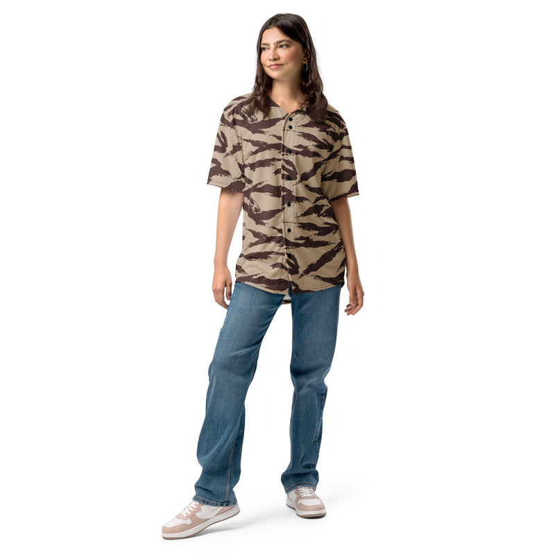 Lizard Moroccan Desert CAMO Unisex Baseball Jersey