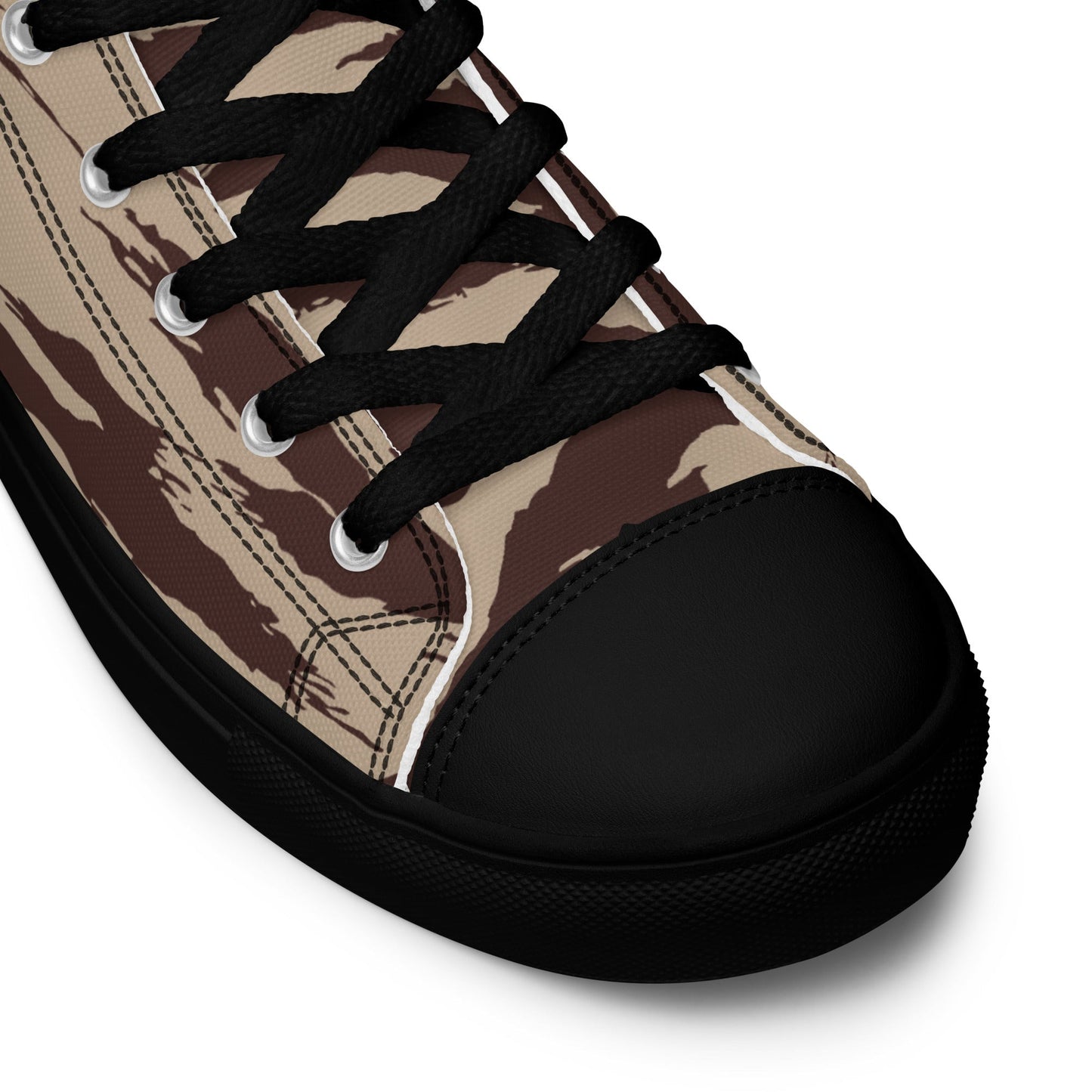 Moroccan Lizard Desert CAMO Mens high top canvas shoes - High Top Canvas Shoes