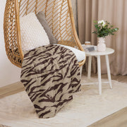 Lizard Moroccan Desert CAMO Sherpa Blanket