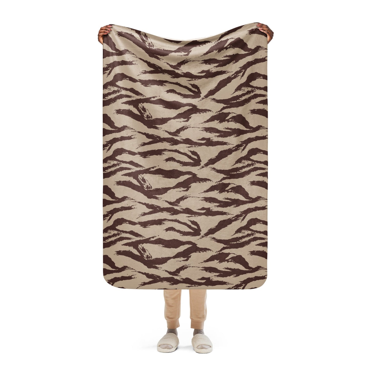Moroccan Lizard Desert CAMO Sherpa blanket - 37″×57″ - Blankets