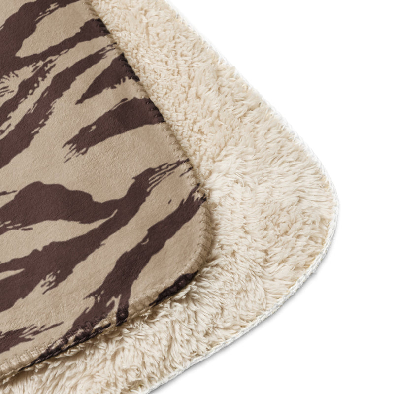 Lizard Moroccan Desert CAMO Sherpa Blanket