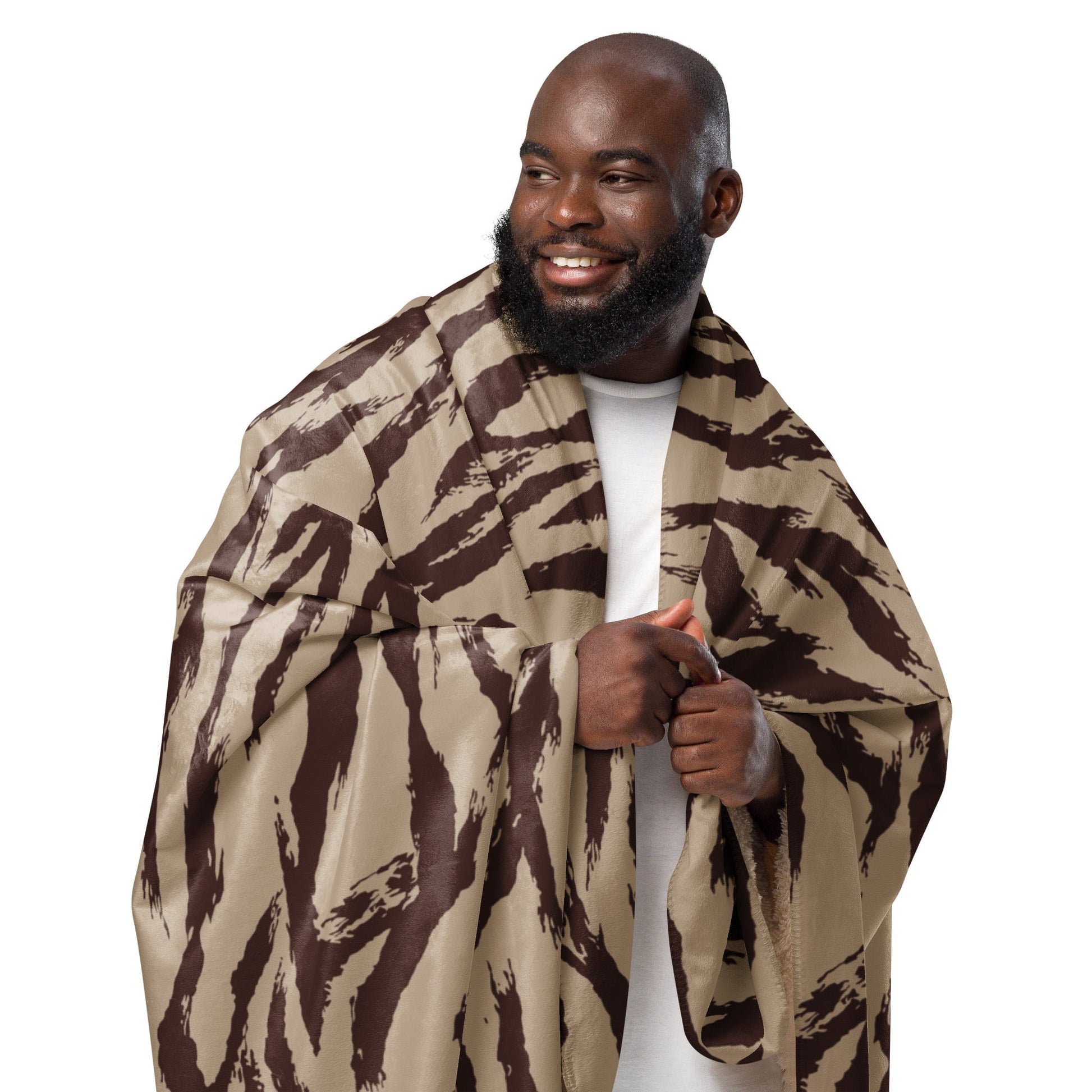 Moroccan Lizard Desert CAMO Sherpa blanket - Blankets