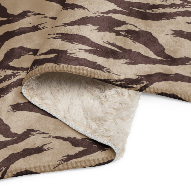 Lizard Moroccan Desert CAMO Sherpa Blanket