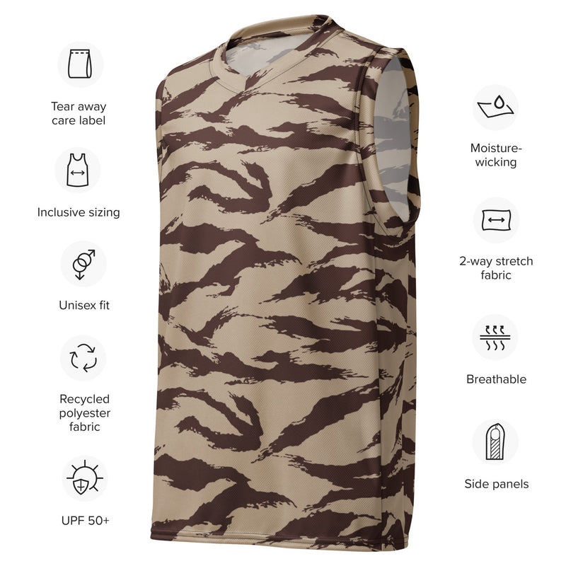 Lizard Moroccan Desert CAMO Unisex Basketball Jersey