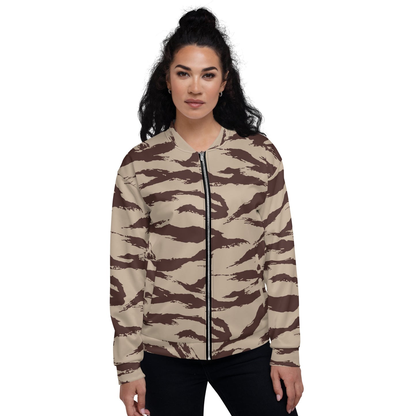 Moroccan Lizard Desert CAMO Unisex Bomber Jacket - Jackets