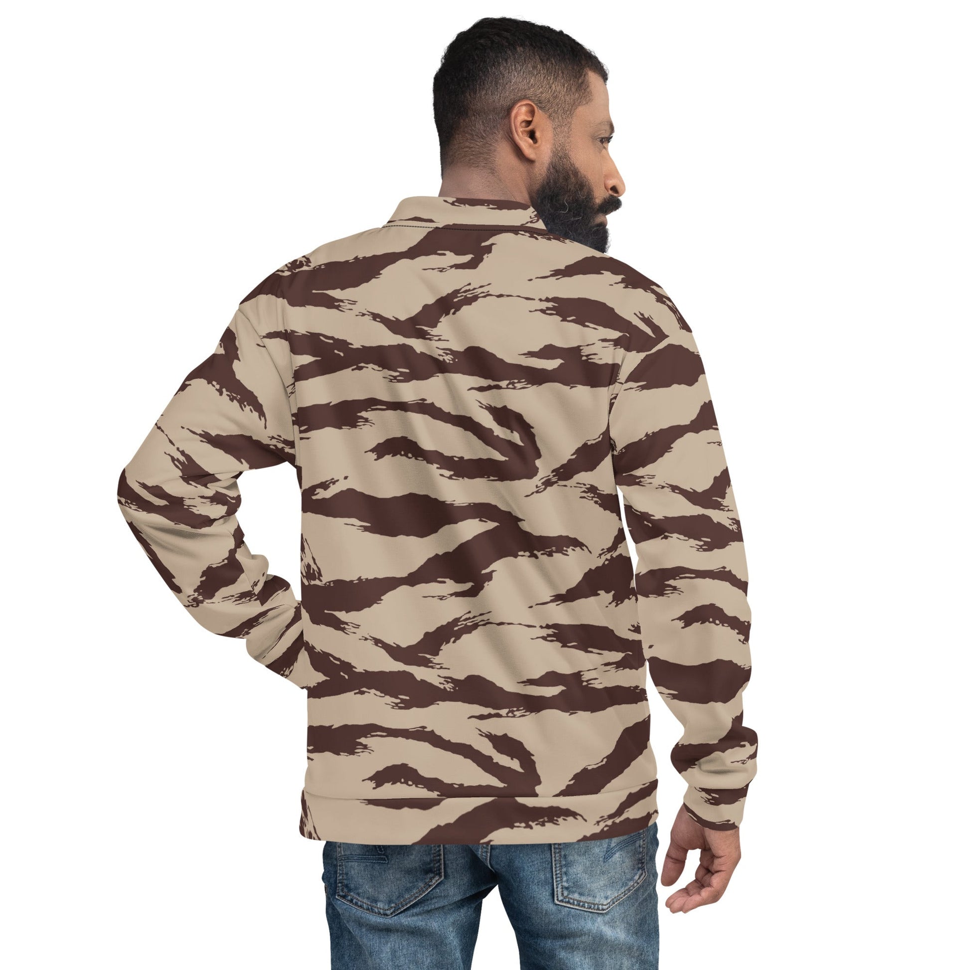 Moroccan Lizard Desert CAMO Unisex Bomber Jacket - Jackets