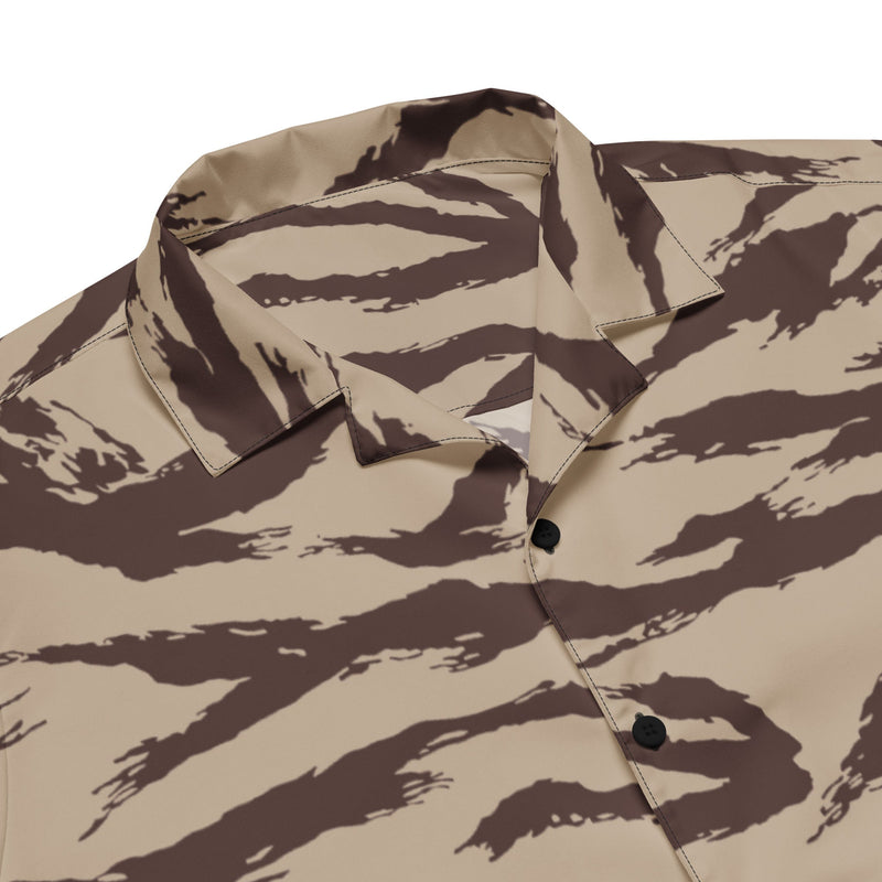 Lizard Moroccan Desert CAMO Unisex Short-Sleeve Button Shirt - Button-Up