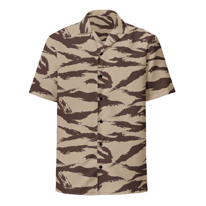 Lizard Moroccan Desert CAMO Unisex Short-Sleeve Button Shirt - Button-Up