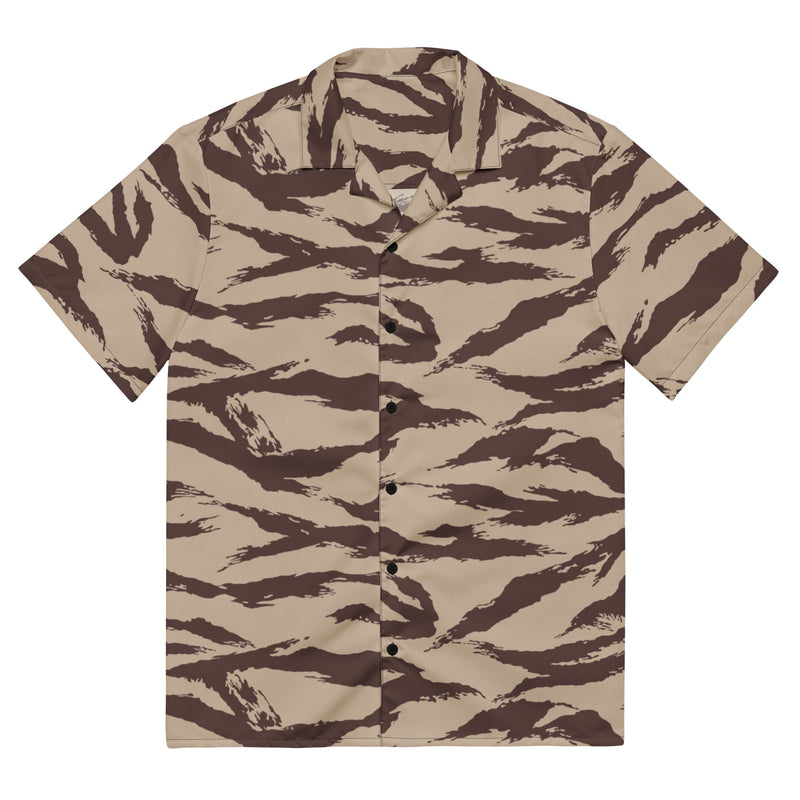 Lizard Moroccan Desert CAMO Unisex Short-Sleeve Button Shirt - 2XS - Button-Up