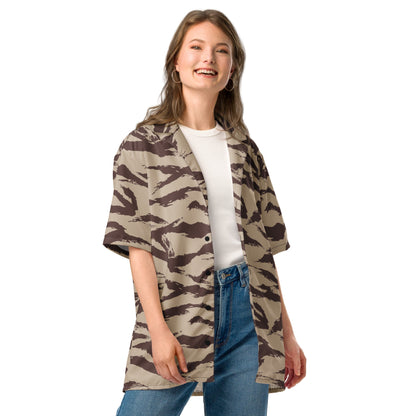 Moroccan Lizard Desert CAMO Unisex button shirt - Button Shirts