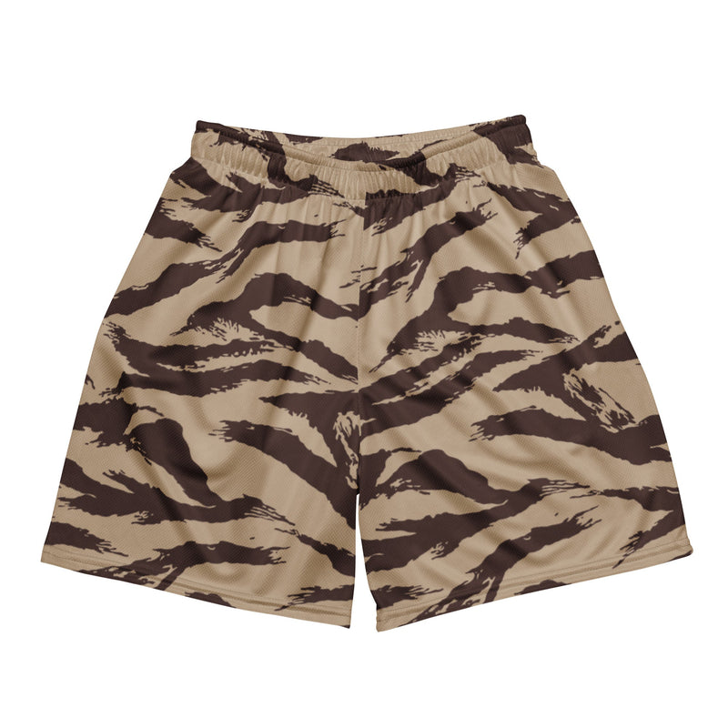 Lizard Moroccan Desert CAMO Unisex Mesh Shorts - 2XS