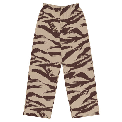 Moroccan Lizard Desert CAMO unisex wide-leg pants - 2XS - Wide-leg Pants