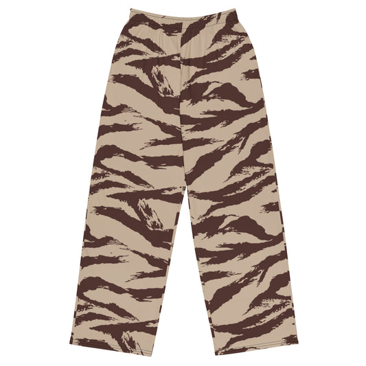 Moroccan Lizard Desert CAMO unisex wide-leg pants - 2XS - Wide-leg Pants