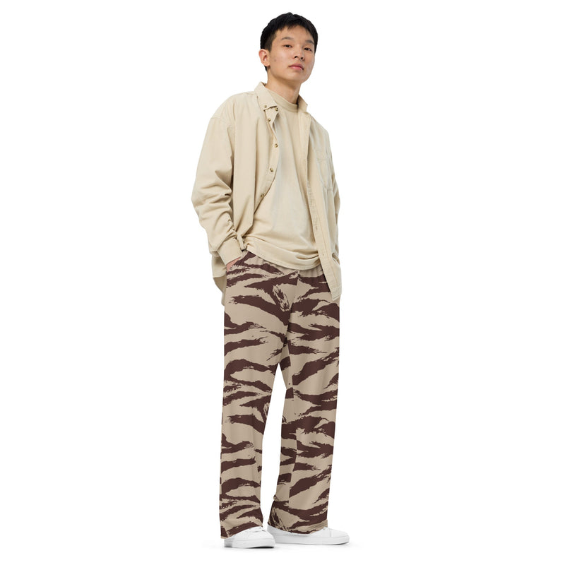 Lizard Moroccan Desert CAMO Unisex Wide-Leg Leisure Pants