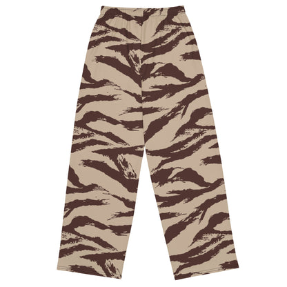 Moroccan Lizard Desert CAMO unisex wide-leg pants - Wide-leg Pants
