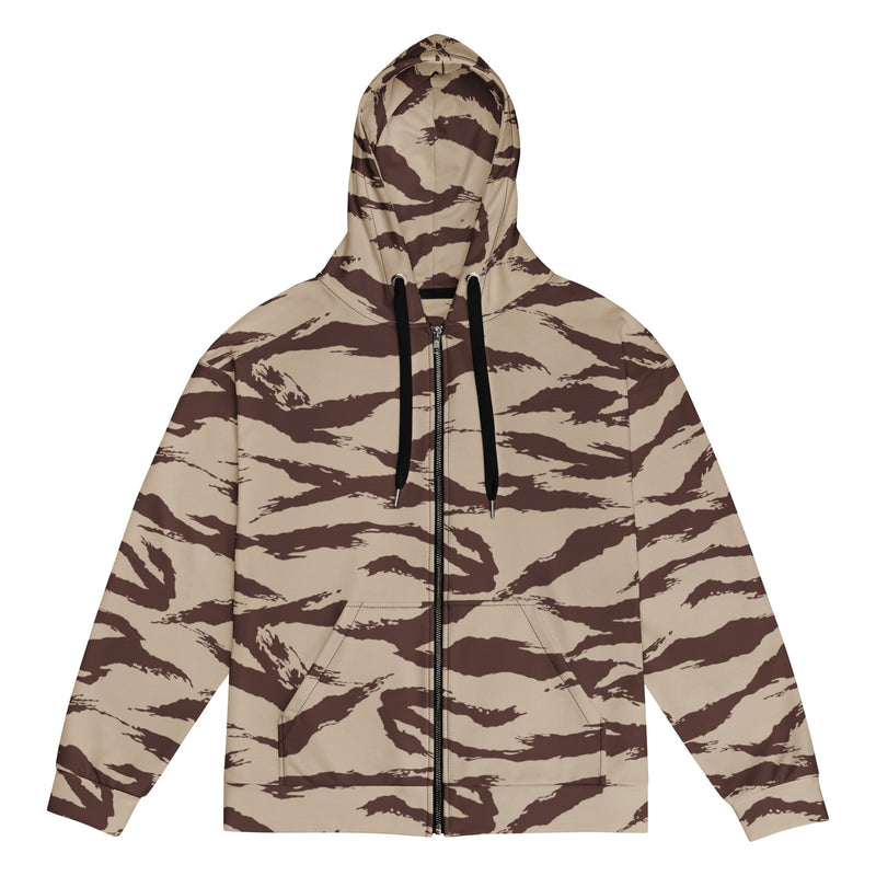 Lizard Moroccan Desert CAMO Unisex Zip Hoodie - 2XS