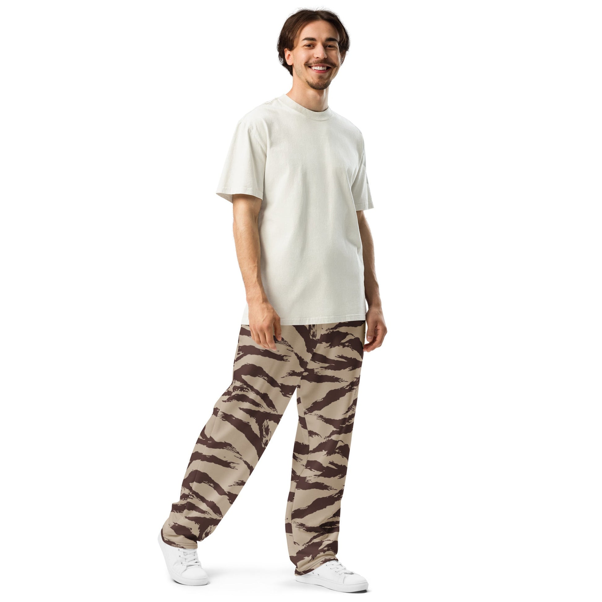 Moroccan Lizard Desert CAMO Wide-leg joggers - Joggers