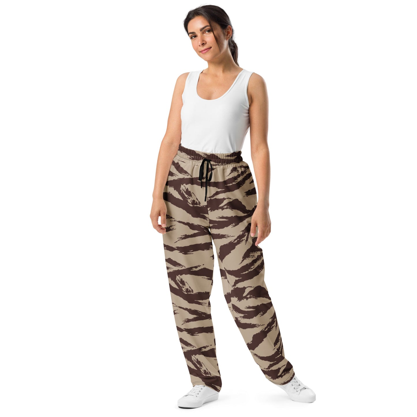 Moroccan Lizard Desert CAMO Wide-leg joggers - Joggers