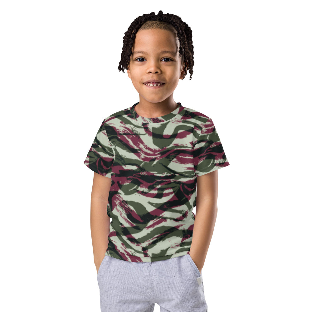 Moroccan Lizard CAMO Kids crew neck t-shirt - 2T - Crew Neck T-shirt