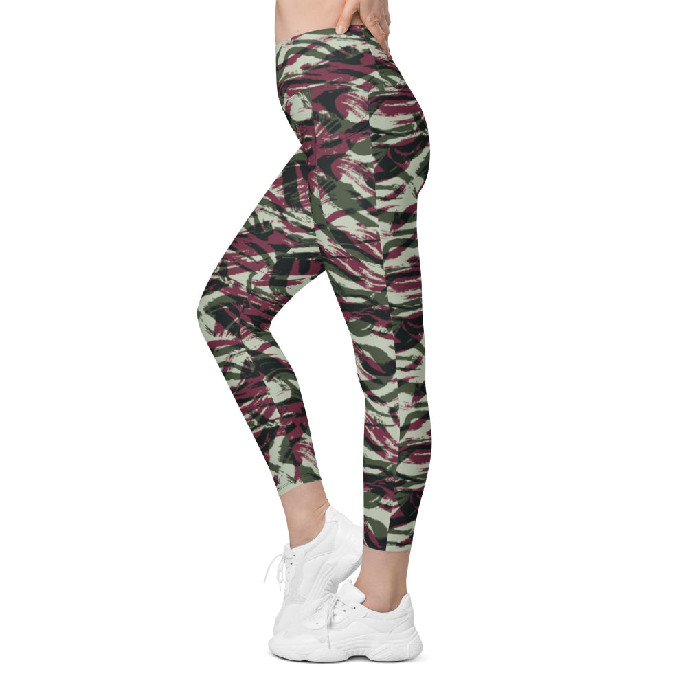 Moroccan Lizard CAMO Leggings with pockets - Womens With Pockets