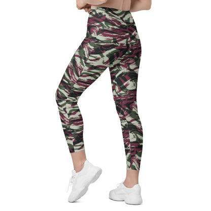 Moroccan Lizard CAMO Leggings with pockets - Womens With Pockets