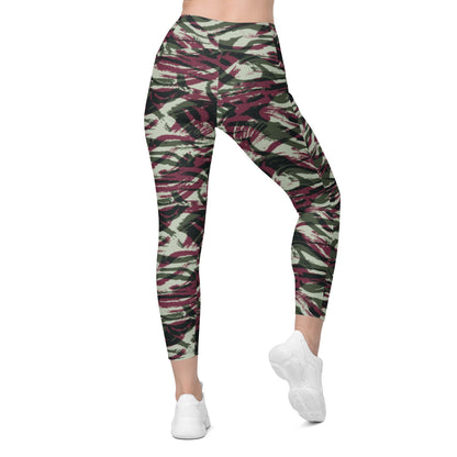 Moroccan Lizard CAMO Leggings with pockets - Womens With Pockets