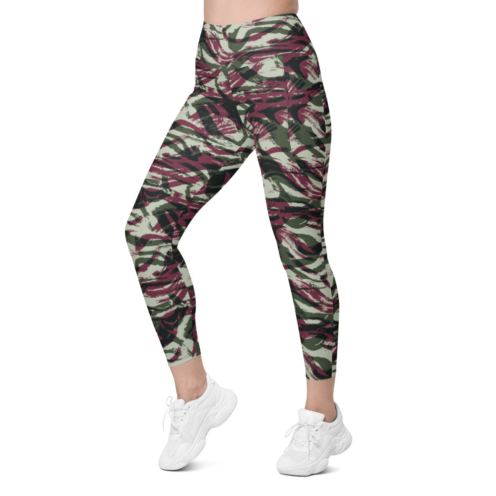 Moroccan Lizard CAMO Leggings with pockets - Womens With Pockets