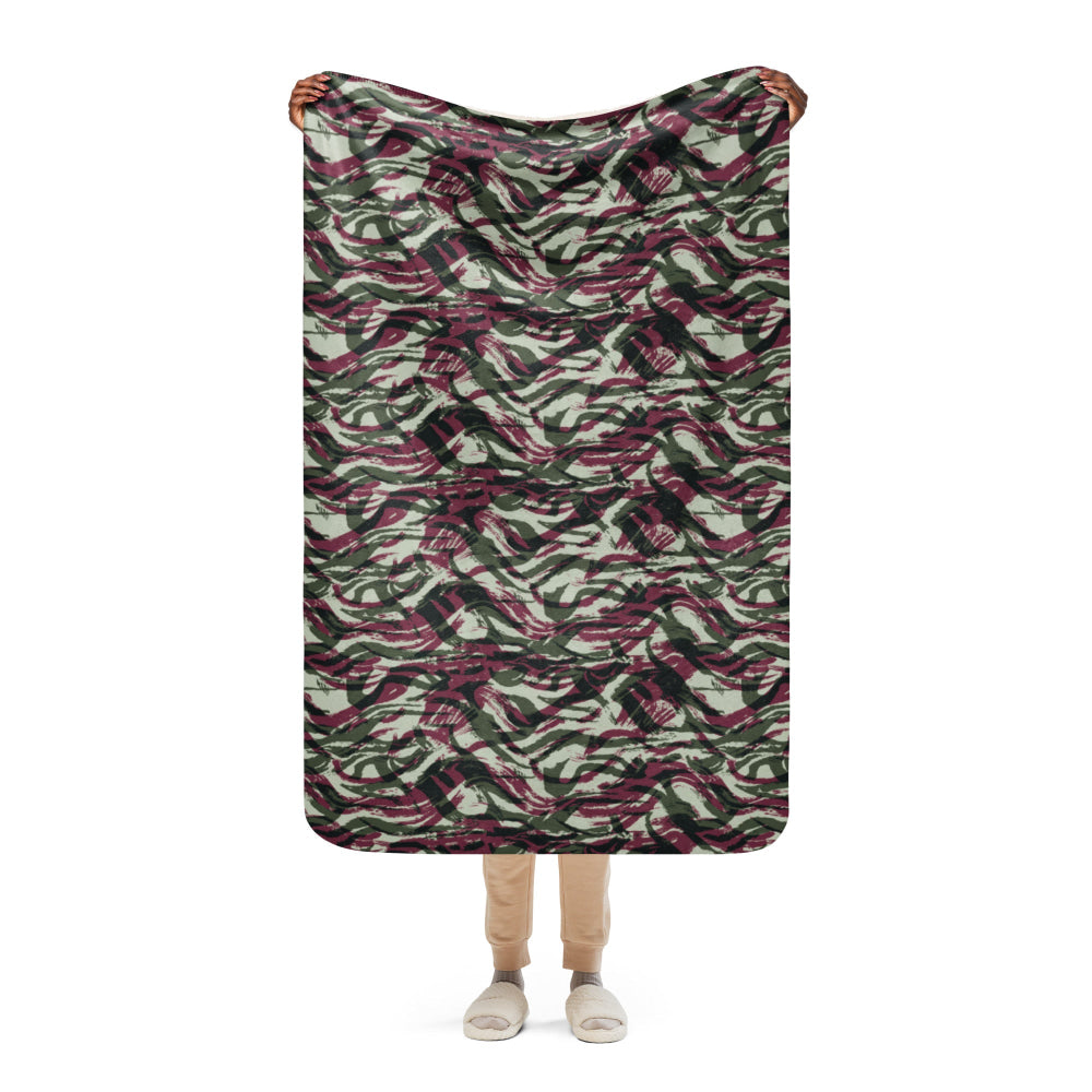 Moroccan Lizard CAMO Sherpa blanket - 37″×57″ - Blanket