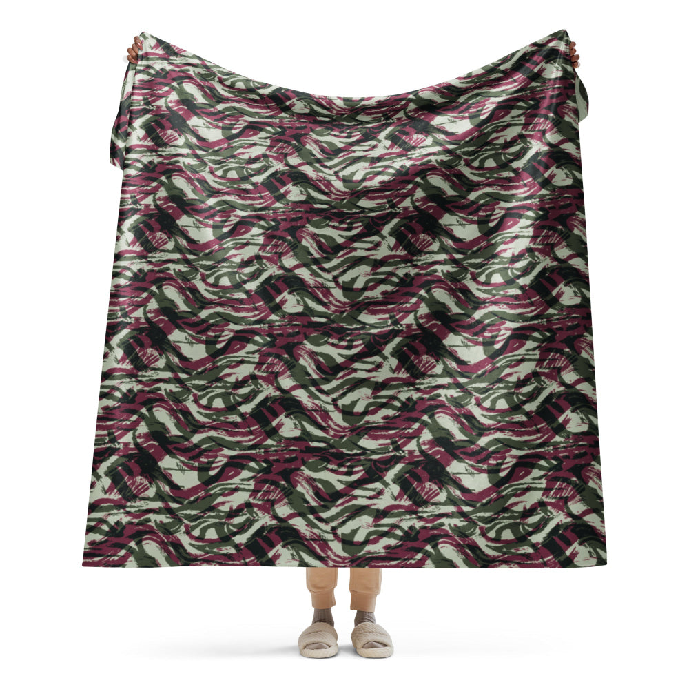 Moroccan Lizard CAMO Sherpa blanket - 60″×80″ - Blanket