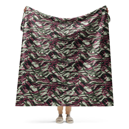 Moroccan Lizard CAMO Sherpa blanket - 60″×80″