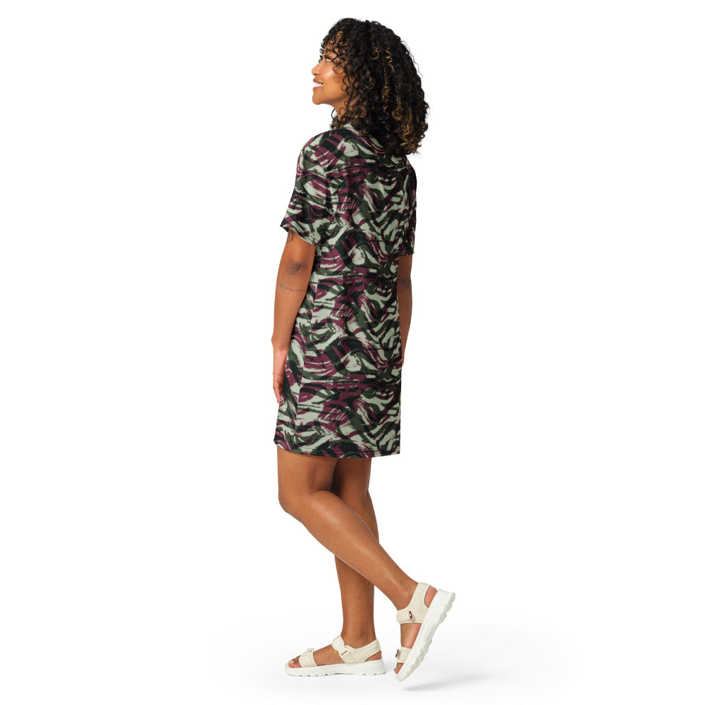 Moroccan Lizard CAMO T-shirt dress - Womens T-Shirt Dress