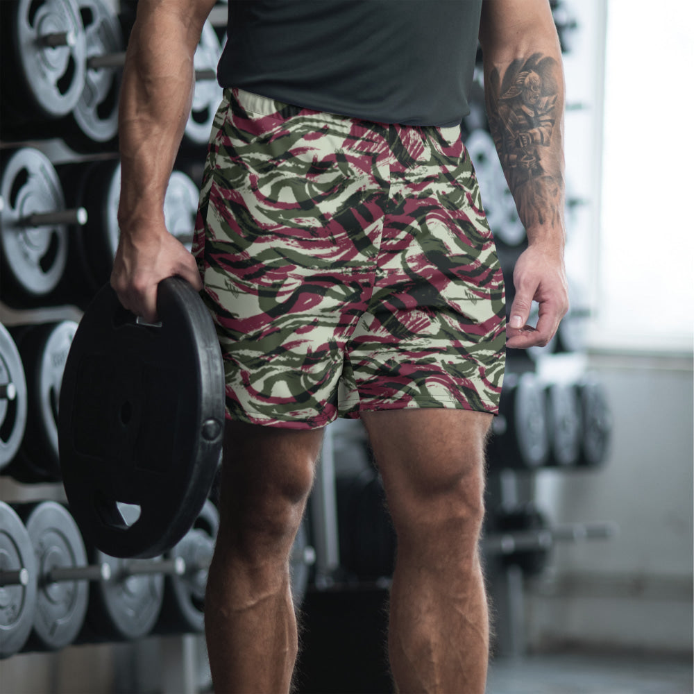 Moroccan Lizard CAMO Unisex Athletic Long Shorts - 2XS