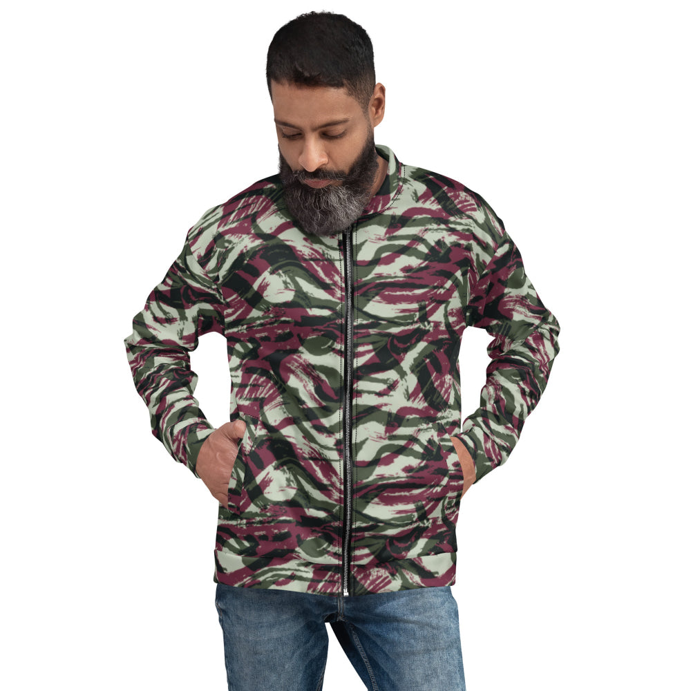 Moroccan Lizard CAMO Unisex Bomber Jacket - XS