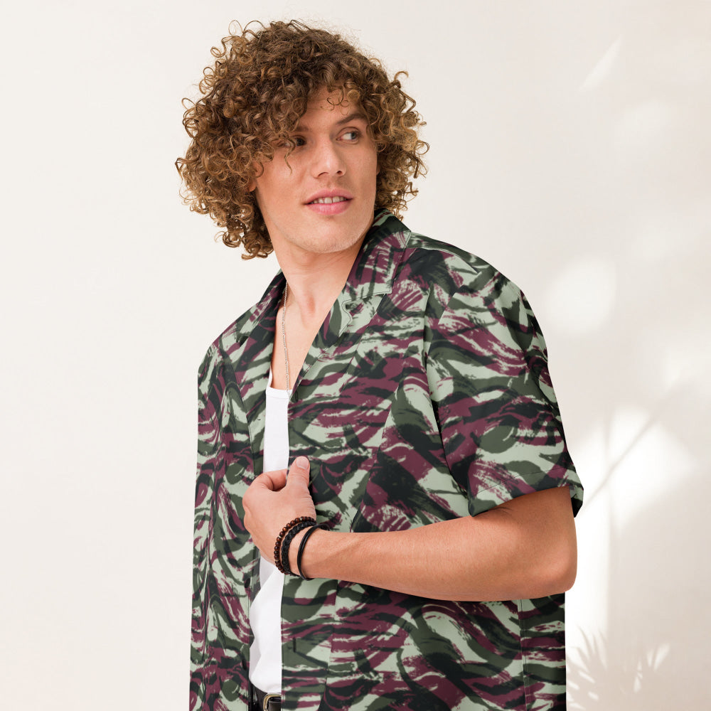 Moroccan Lizard CAMO Unisex button shirt - Button Shirt